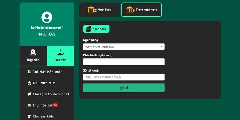 Các bước rút tiền OK365 với hướng dẫn đơn giản
